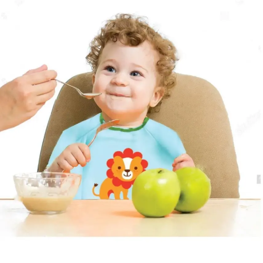 Babyjem Poli Muşamba Kollu Önlük Yeşil - 2