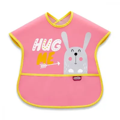 Babyjem Poli Muşamba Önlük Büyük Pembe