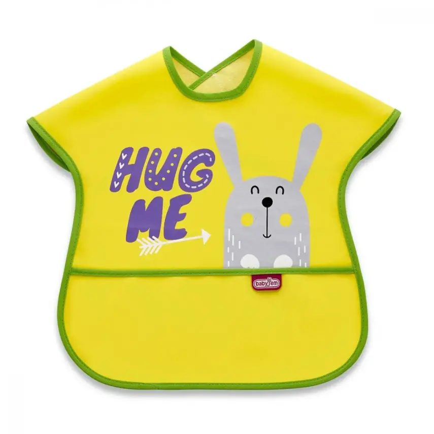 Babyjem Poli Muşamba Önlük Büyük Sarı - 1