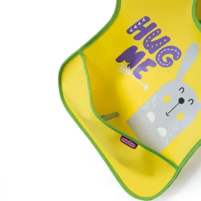 Babyjem Poli Muşamba Önlük Büyük Sarı (1)