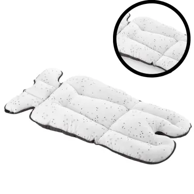 Babyjem Puset Ve Mama Sandalyesi Minderi Ekru Nokta (1)