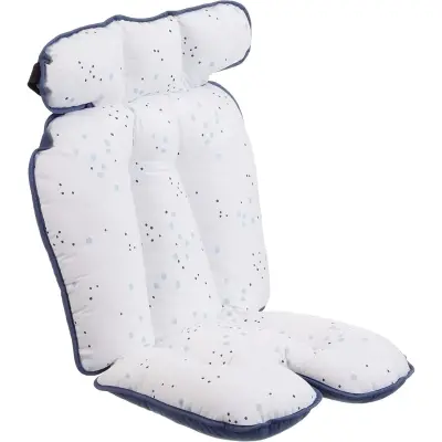 Babyjem Puset Ve Mama Sandalyesi Minderi Mavi Nokta - 3