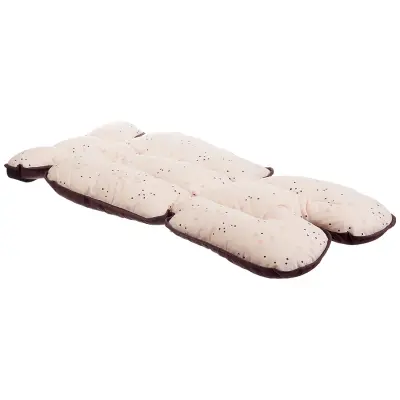 Babyjem Puset Ve Mama Sandalyesi Minderi Pembe Nokta (1)