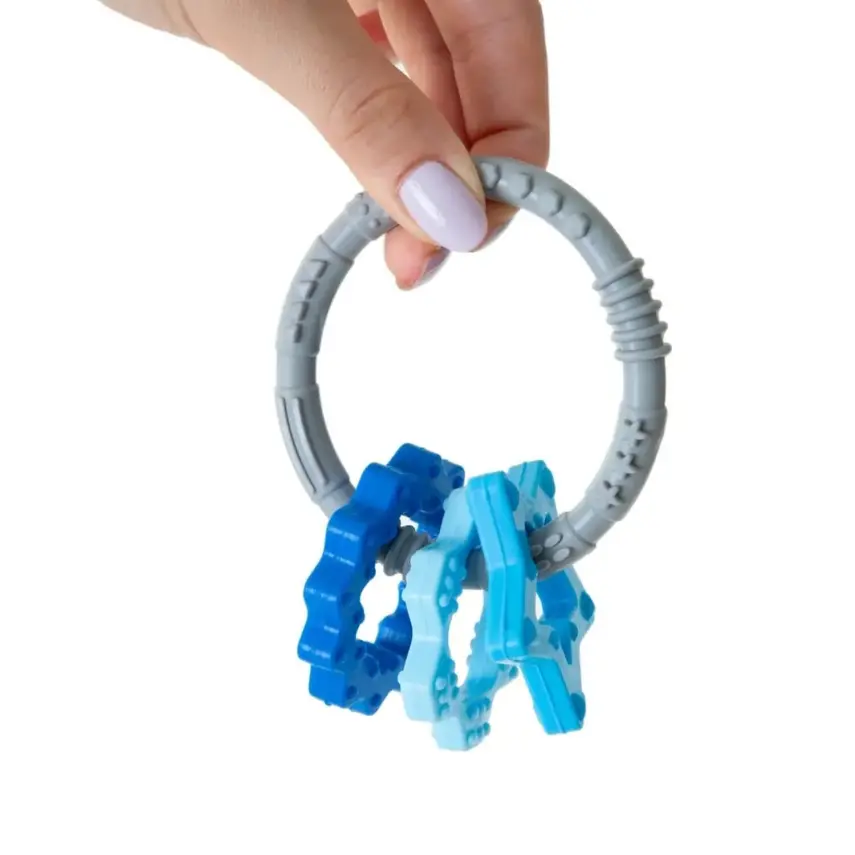 Babyjem Silikon Halka Dişlik Mavi - 4