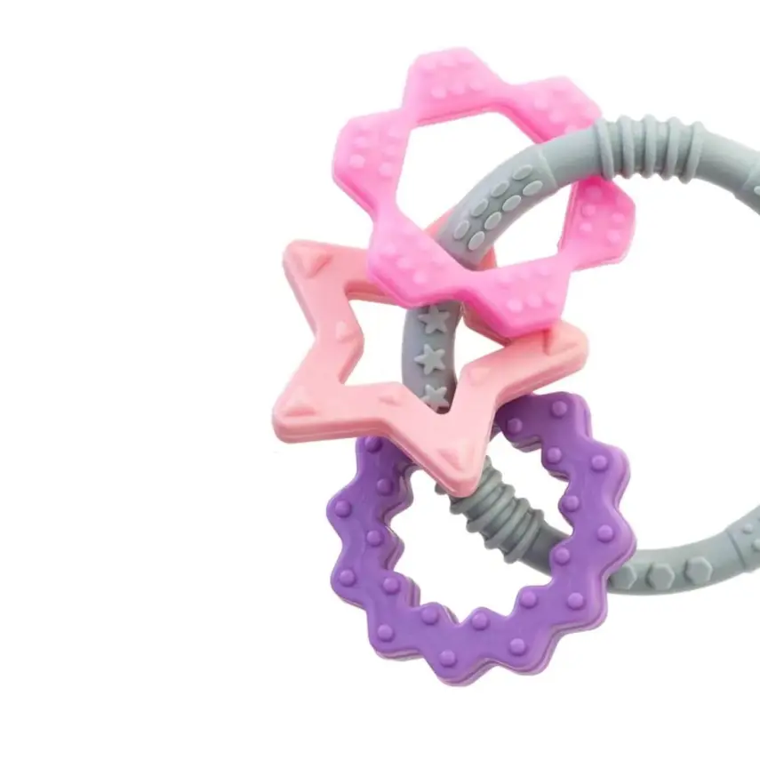 Babyjem Silikon Halka Dişlik Pembe - 3