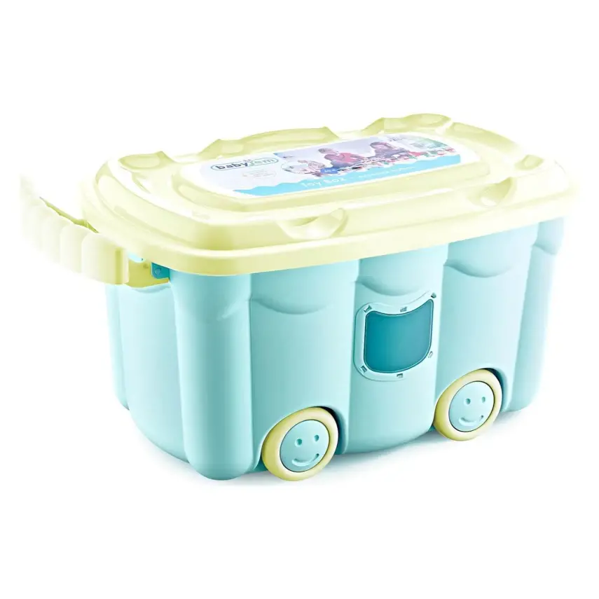 Babyjem Tekerlekli Oyuncak Kutusu Yeşil - 1