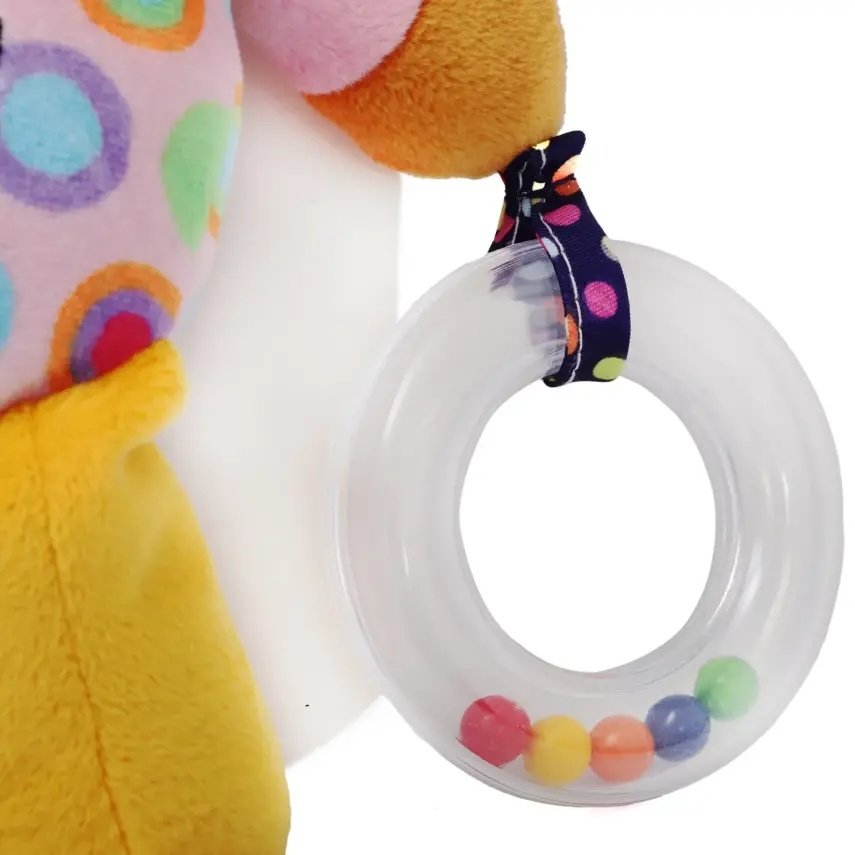 Babyjem Titreşimli Çıngıraklı Puset Oyuncağı Gri İnek - 5