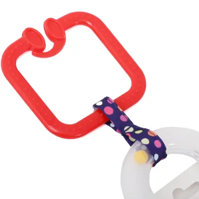 Babyjem Titreşimli Çıngıraklı Puset Oyuncağı Pembe İnek - 3
