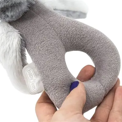 Babyjem Tutmalı Peluş Mini Tavşan Gri - 5