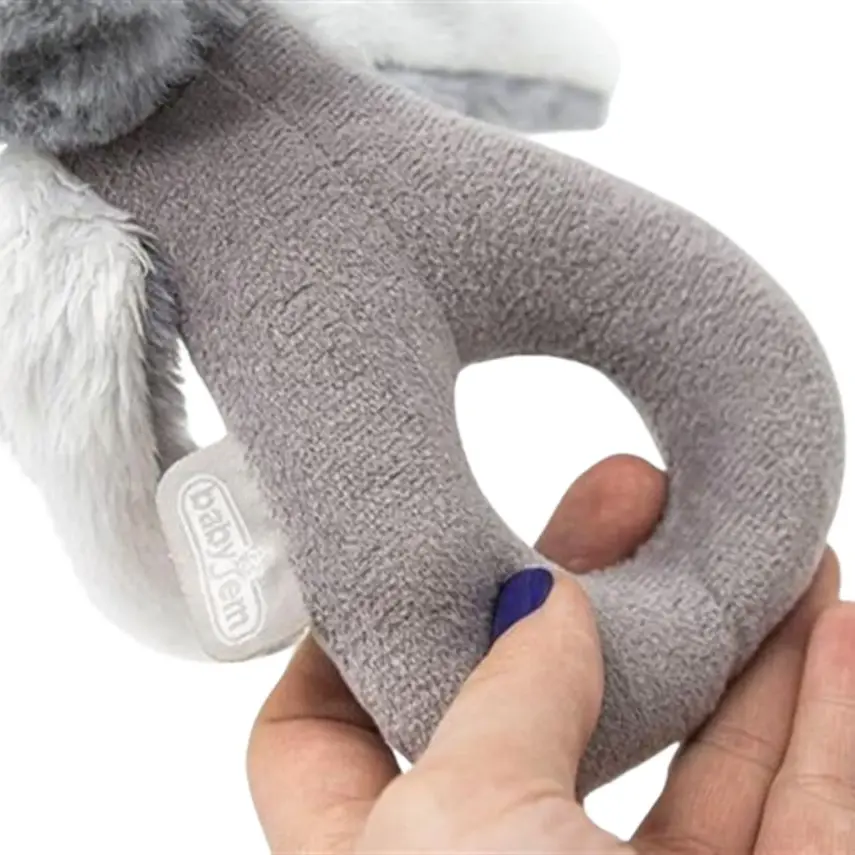 Babyjem Tutmalı Peluş Mini Tavşan Gri - 5