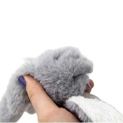Babyjem Tutmalı Peluş Mini Tavşan Gri - 4