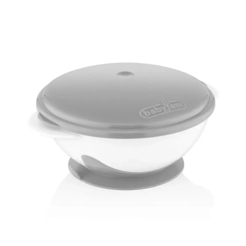 Babyjem Vakumlu Mama Tabağı Gri - 1