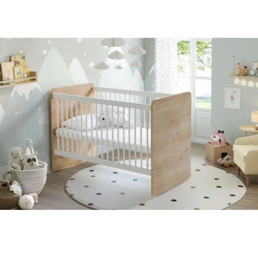 Babywhen Pratik Sallanır Bebek Beşik 60x120 cm Ahşap - 3