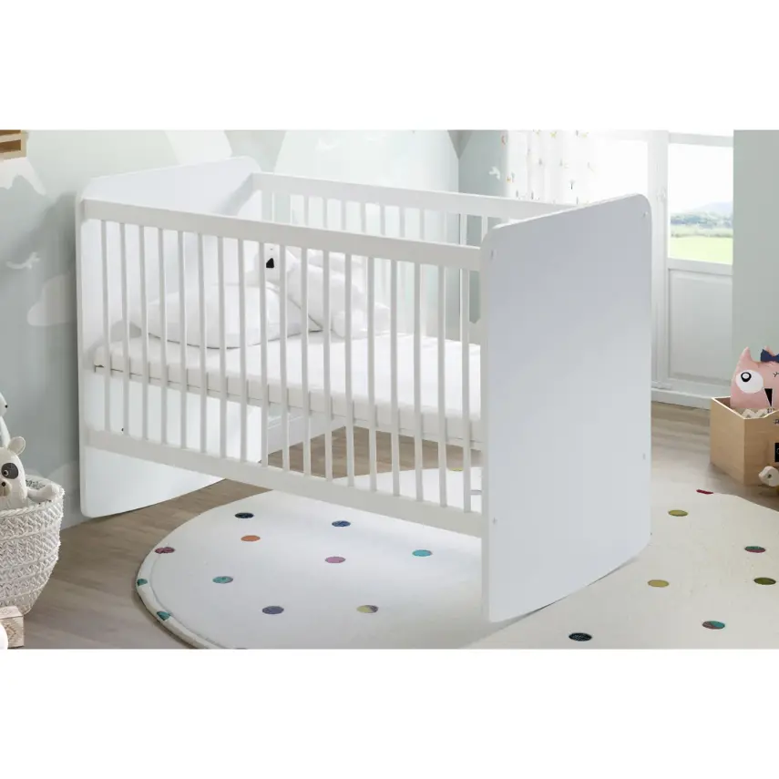 Babywhen Pratik Sallanır Bebek Beşik 60x120 cm Beyaz - 2