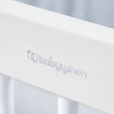 Babywhen Pratik Sallanır Mini Bebek Beşik 50X90 cm Ahşap - 6