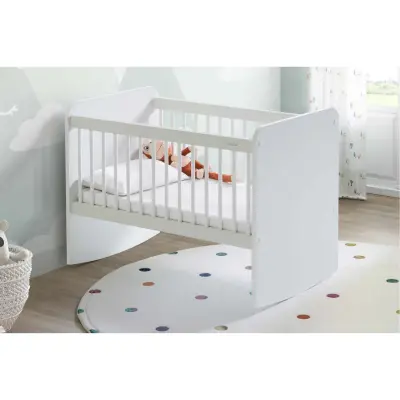 Babywhen Pratik Sallanır Mini Bebek Beşik 50X90 cm Beyaz - 2