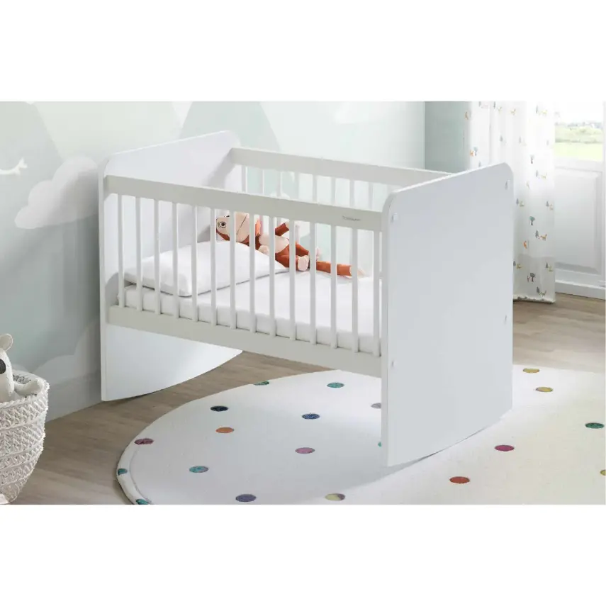 Babywhen Pratik Sallanır Mini Bebek Beşik 50X90 cm Beyaz - 2