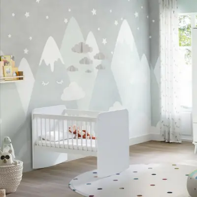 Babywhen Pratik Sallanır Mini Bebek Beşik 50X90 cm Beyaz - 1