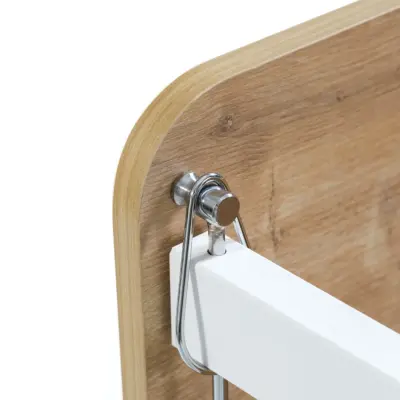 Babywhen Pratik Sallanır Tekerlekli Anne Yanı Bebek Beşik 60X120 Ahşap - 3