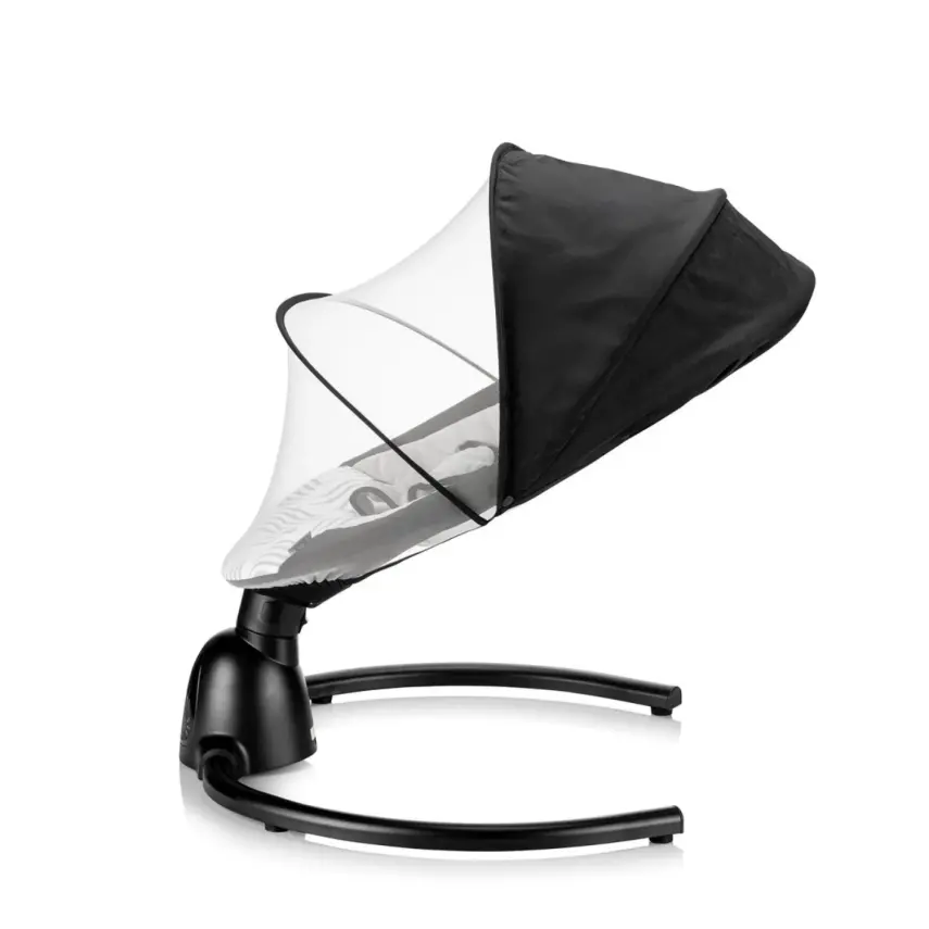 Bagi Dastana Black Otomatik Sallanır Müzikli Zaman Ayarlı Ana Kucağı Black - 3