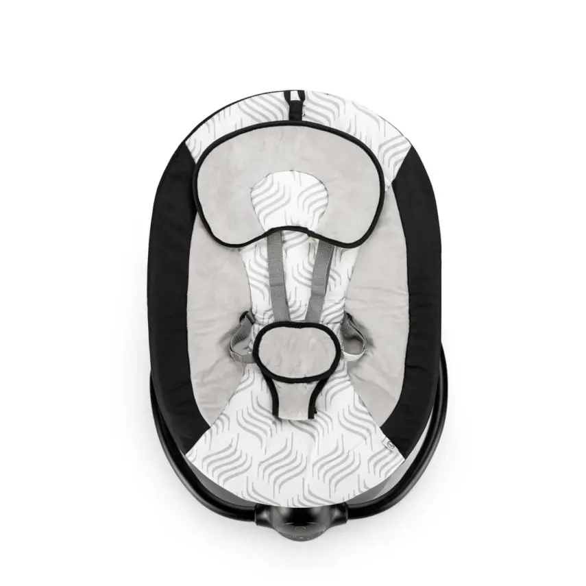 Bagi Dastana Black Otomatik Sallanır Müzikli Zaman Ayarlı Ana Kucağı Black - 6