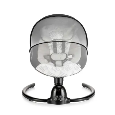 Bagi Dastana Black Otomatik Sallanır Müzikli Zaman Ayarlı Ana Kucağı Black - 9