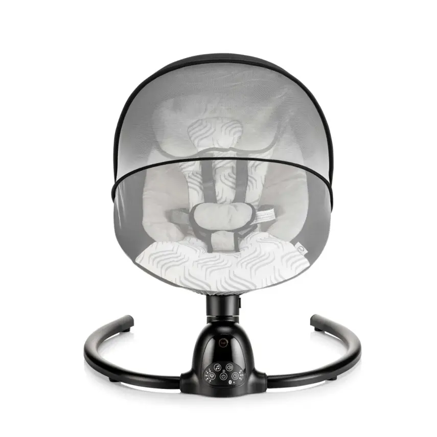 Bagi Dastana Black Otomatik Sallanır Müzikli Zaman Ayarlı Ana Kucağı Black - 9