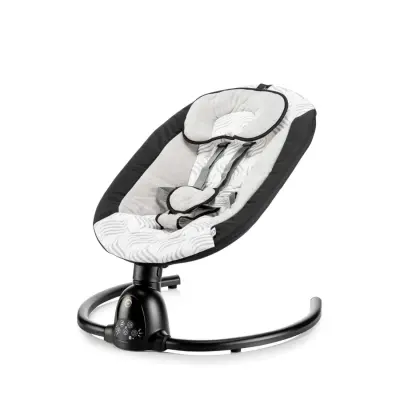 Bagi Dastana Black Otomatik Sallanır Müzikli Zaman Ayarlı Ana Kucağı Black  (1)