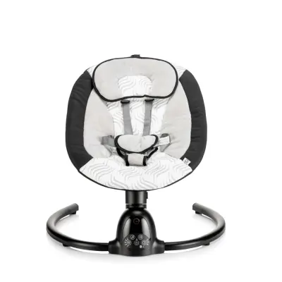 Bagi Dastana Black Otomatik Sallanır Müzikli Zaman Ayarlı Ana Kucağı Black - 4