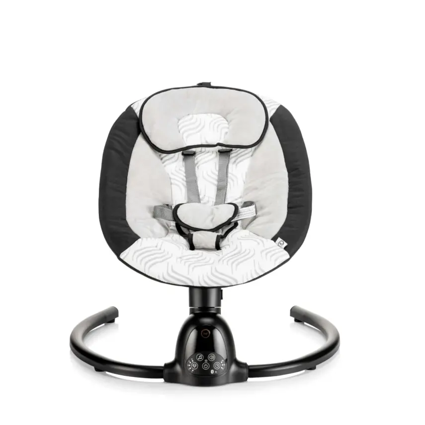 Bagi Dastana Black Otomatik Sallanır Müzikli Zaman Ayarlı Ana Kucağı Black - 4