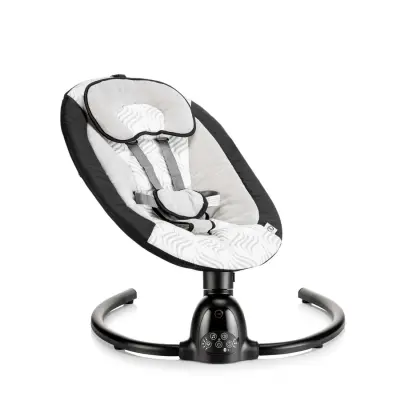 Bagi Dastana Black Otomatik Sallanır Müzikli Zaman Ayarlı Ana Kucağı Black - 8