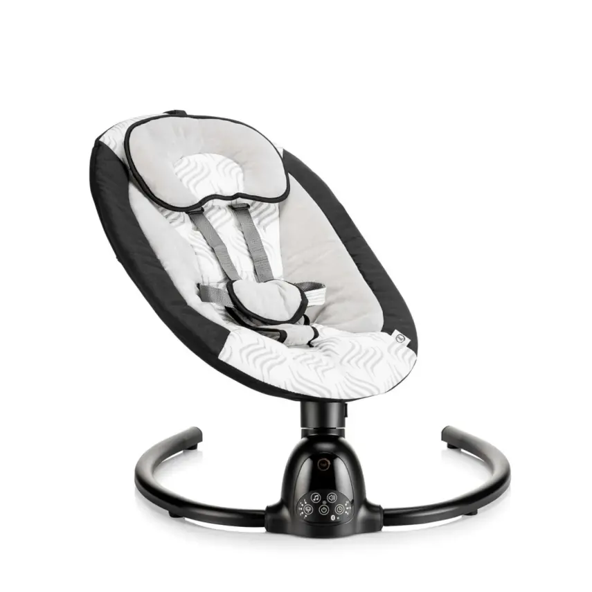 Bagi Dastana Black Otomatik Sallanır Müzikli Zaman Ayarlı Ana Kucağı Black - 8