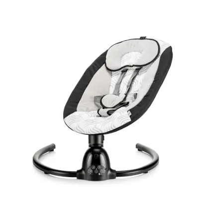 Bagi Dastana Black Otomatik Sallanır Müzikli Zaman Ayarlı Ana Kucağı Black - 5