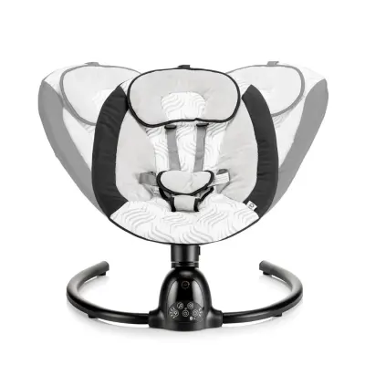 Bagi Dastana Black Otomatik Sallanır Müzikli Zaman Ayarlı Ana Kucağı Black - 7