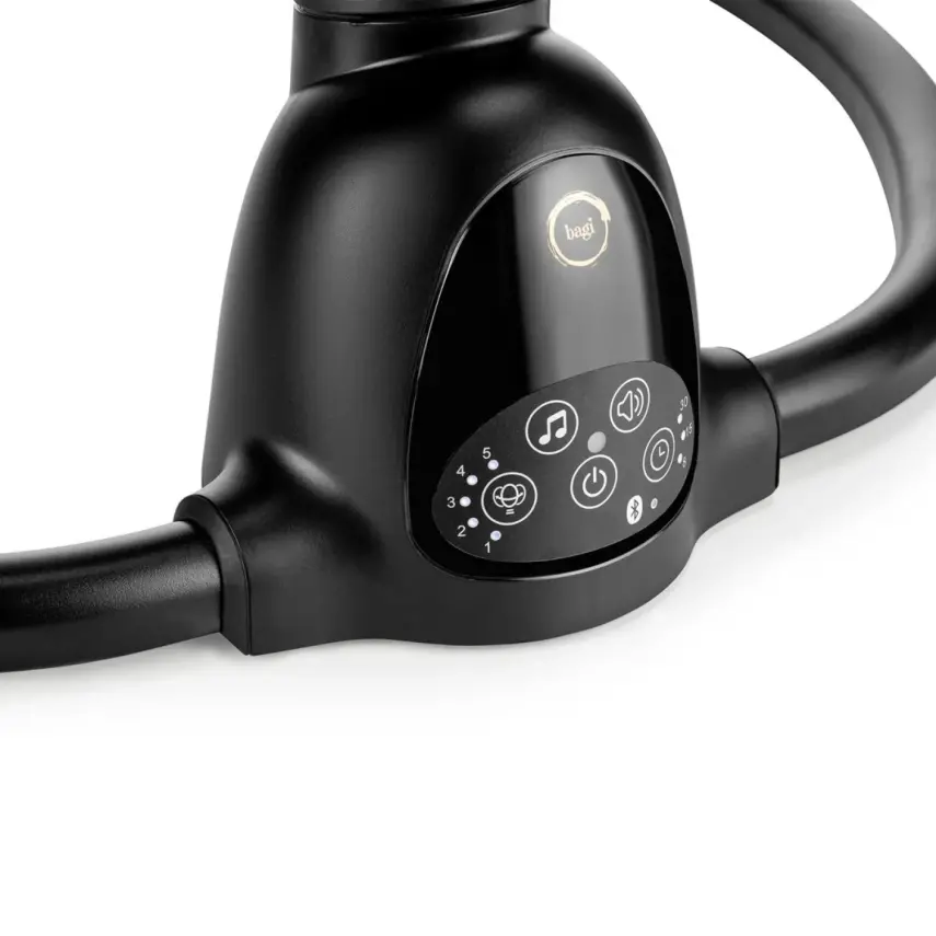 Bagi Dastana Black Otomatik Sallanır Müzikli Zaman Ayarlı Ana Kucağı Black - 12