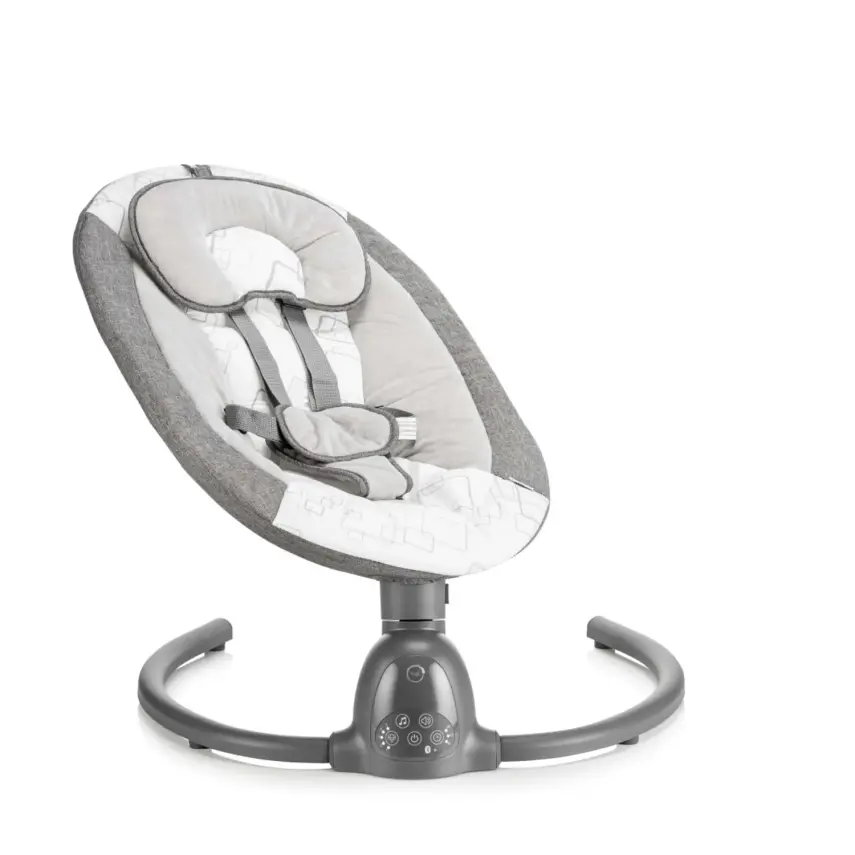 Bagi Dastana Black Otomatik Sallanır Müzikli Zaman Ayarlı Ana Kucağı Grey - 4