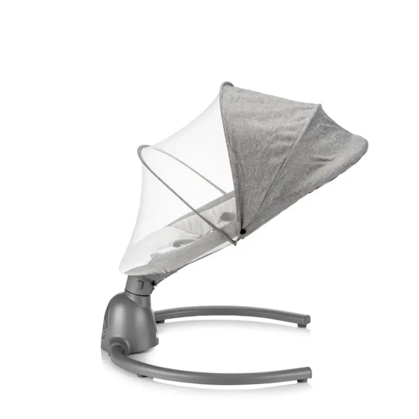 Bagi Dastana Black Otomatik Sallanır Müzikli Zaman Ayarlı Ana Kucağı Grey - 8