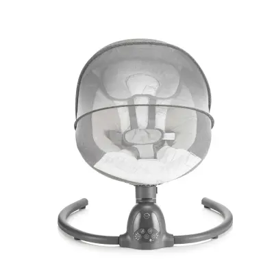 Bagi Dastana Black Otomatik Sallanır Müzikli Zaman Ayarlı Ana Kucağı Grey - 5