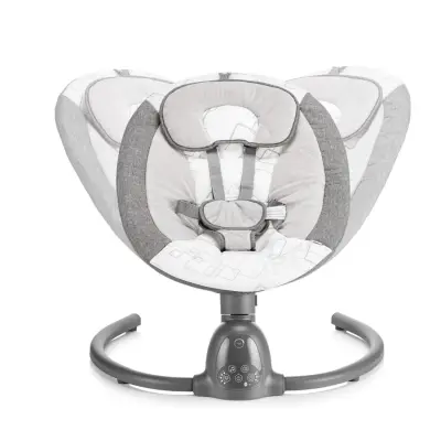 Bagi Dastana Black Otomatik Sallanır Müzikli Zaman Ayarlı Ana Kucağı Grey - 10