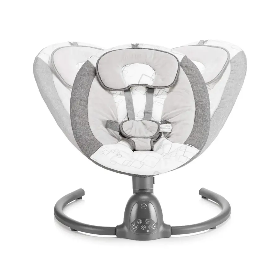 Bagi Dastana Black Otomatik Sallanır Müzikli Zaman Ayarlı Ana Kucağı Grey - 10