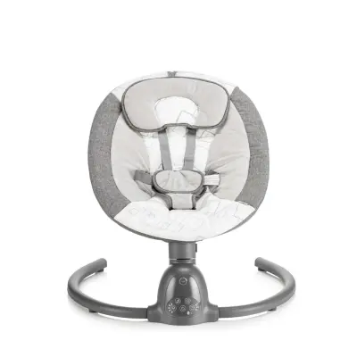 Bagi Dastana Black Otomatik Sallanır Müzikli Zaman Ayarlı Ana Kucağı Grey - 6