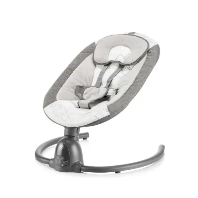 Bagi Dastana Black Otomatik Sallanır Müzikli Zaman Ayarlı Ana Kucağı Grey - 3