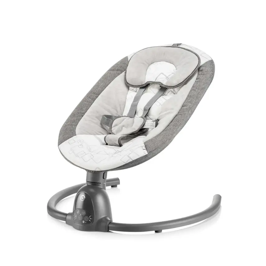 Bagi Dastana Black Otomatik Sallanır Müzikli Zaman Ayarlı Ana Kucağı Grey - 3