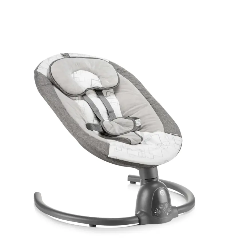 Bagi Dastana Black Otomatik Sallanır Müzikli Zaman Ayarlı Ana Kucağı Grey - 9