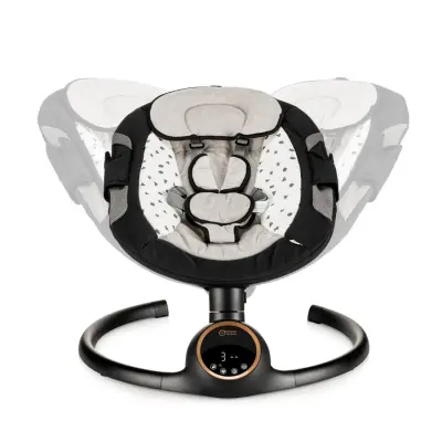 Bagi Dastana Otomatik Sallanır Müzikli  Zaman Ayarlı Ana Kucağı Black Gold - 4