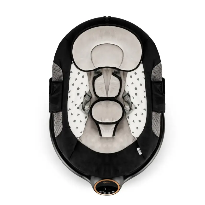 Bagi Dastana Otomatik Sallanır Müzikli  Zaman Ayarlı Ana Kucağı Black Gold - 7