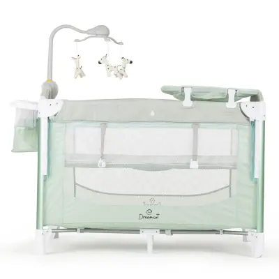 Bagi Dreamcot Anne Yanı  Oyun Parkı 70X110 Cm Green - 8