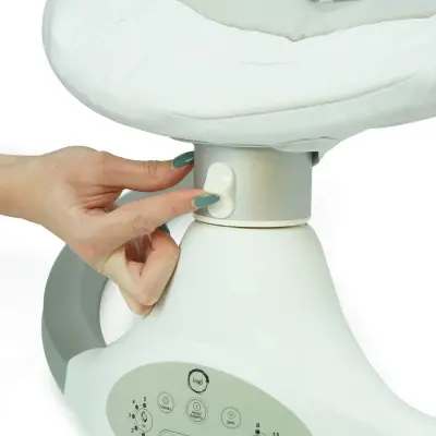 Bagi Moonlight Zaman Ayarlı Otomatik Sallanan Ana Kucağı Koyu Gri - 3