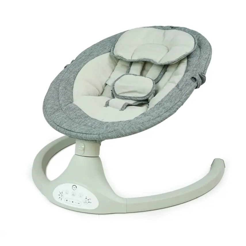 Bagi Moonlight Zaman Ayarlı Otomatik Sallanan Ana Kucağı Koyu Gri - 9