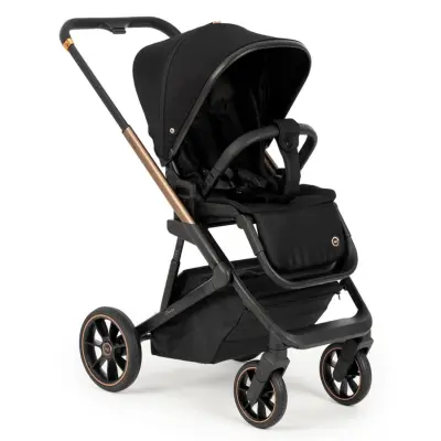Bagi Nanofold 3 Çift Yönlü Katlanabilir Bebek Arabası Black Gold